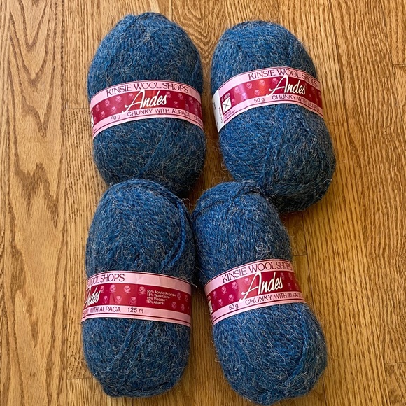 Kinsie Wool Shops Other - Kinsie Wool Shops „Andes“ Chunky with Alpaca 4 Skeins